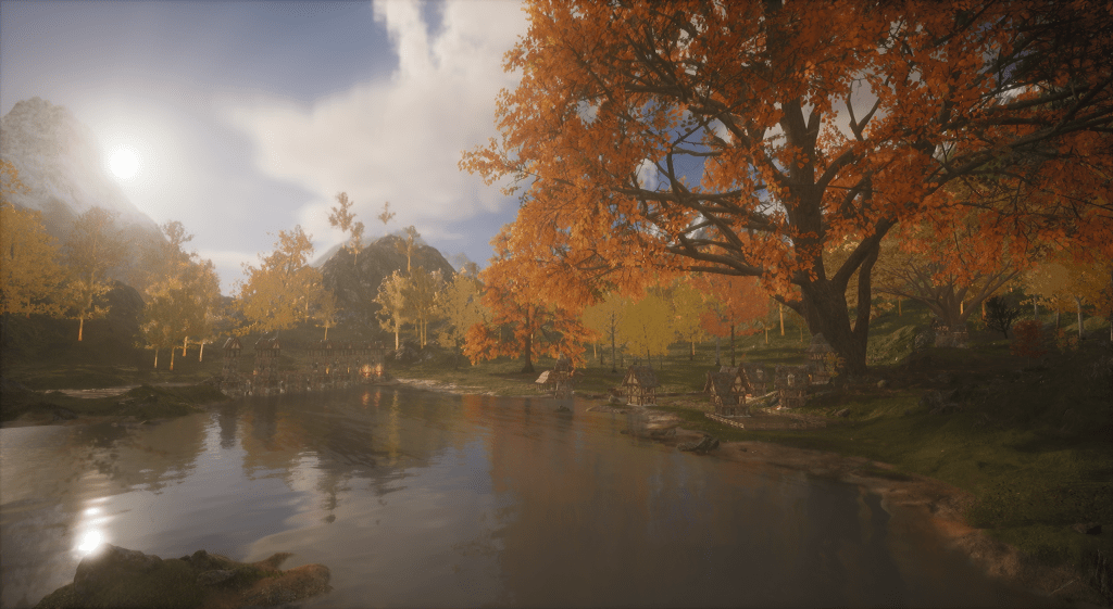 Cozy Village by the lake under the Oak tree.